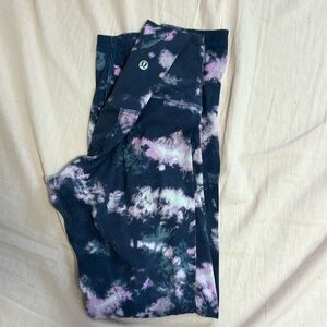 well loved lululemon purple and pink cloud pants size 6